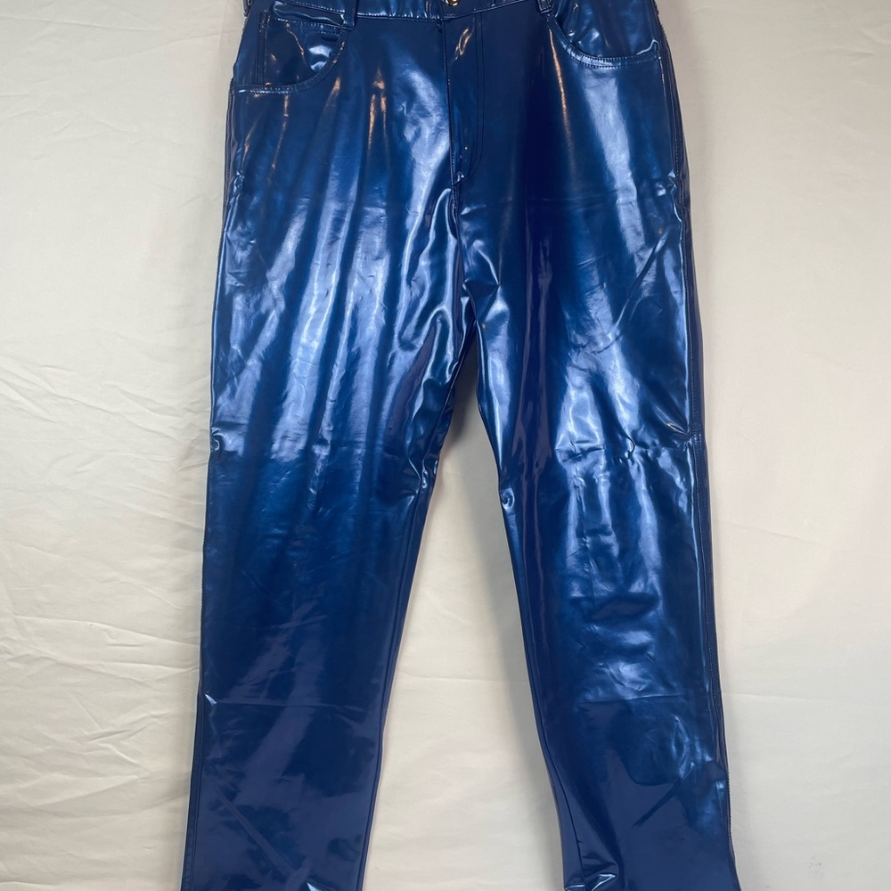 On Fire Red balls RB London LA shiny pants 12/14